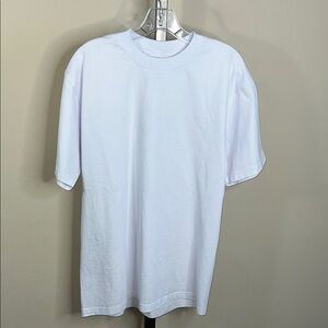 EUC Enkalda Heavyweight Premium Cotton Classic White Men's T-Shirt Large